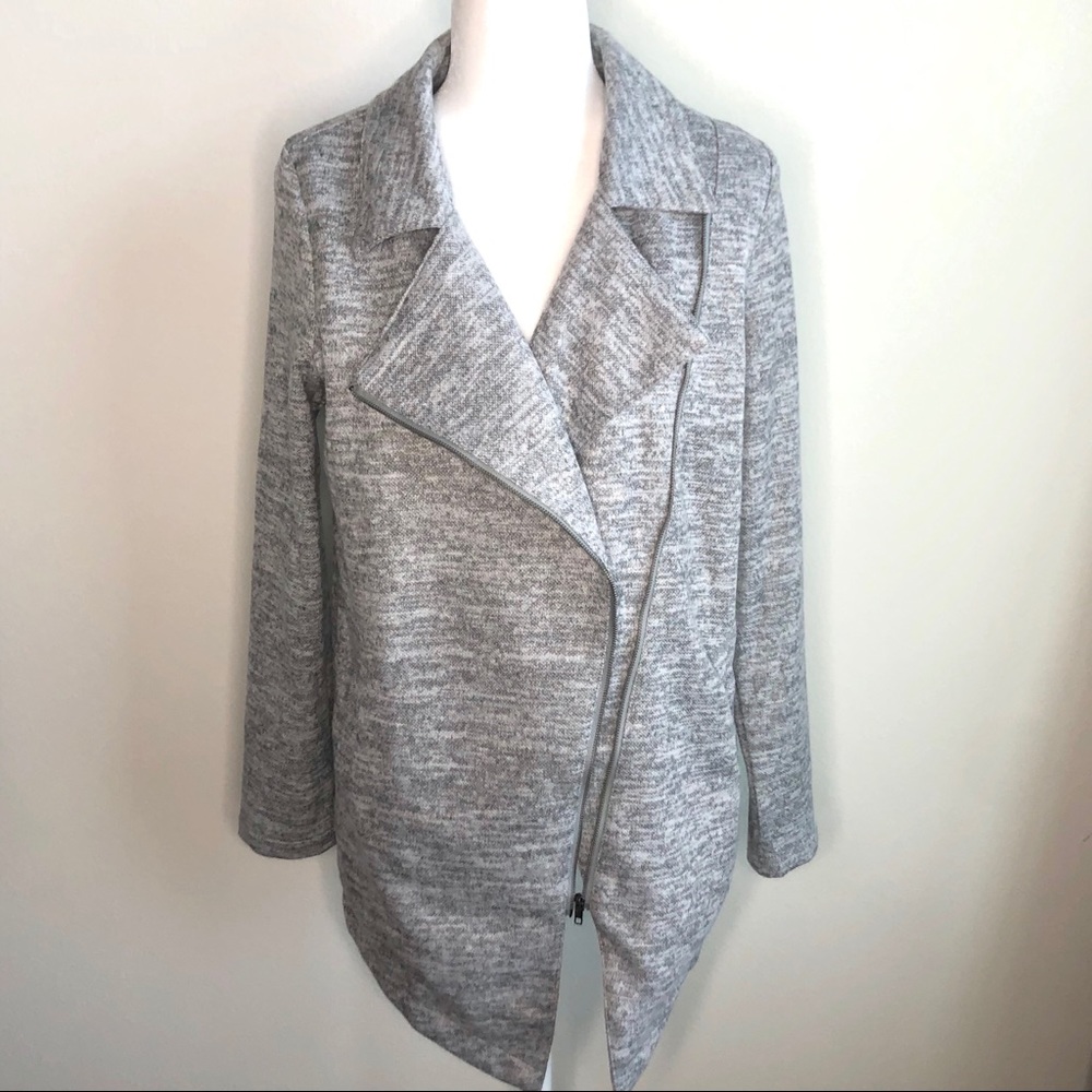 Gray Moto Knit Jacket - Picture 7 of 7